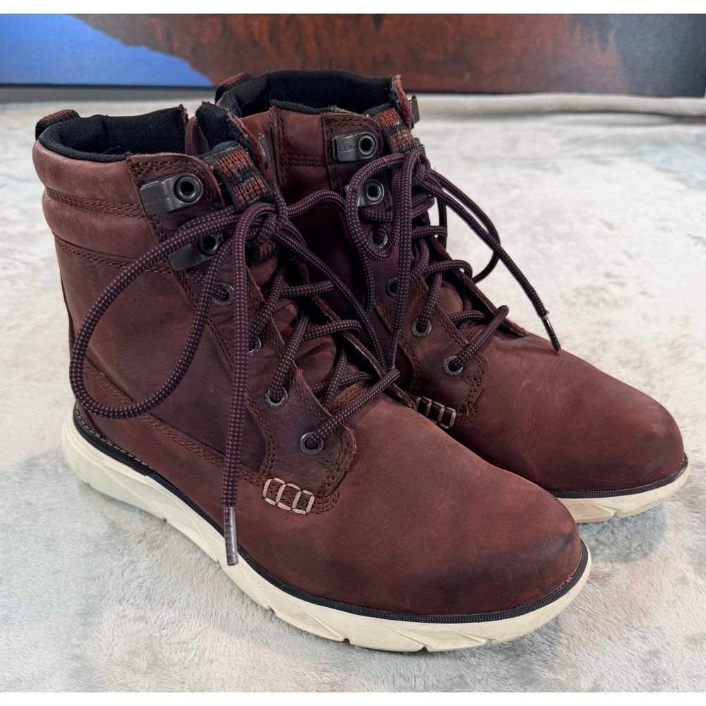 L.L.Bean Womens Down East Utility Insulated Primaloft Ankle Boots Maroon 9